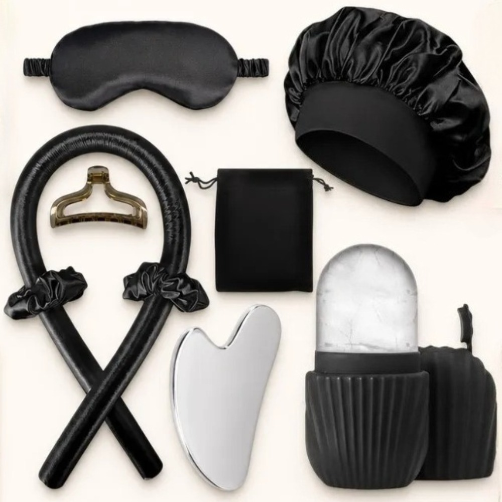 Women Accessories Combo Gift - Ensemble de sommeil en soie 3/4/5/9