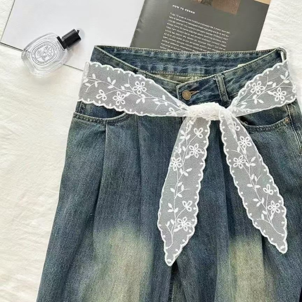 Woman Accessory - Ceinture en dentelle blanche élégante pour