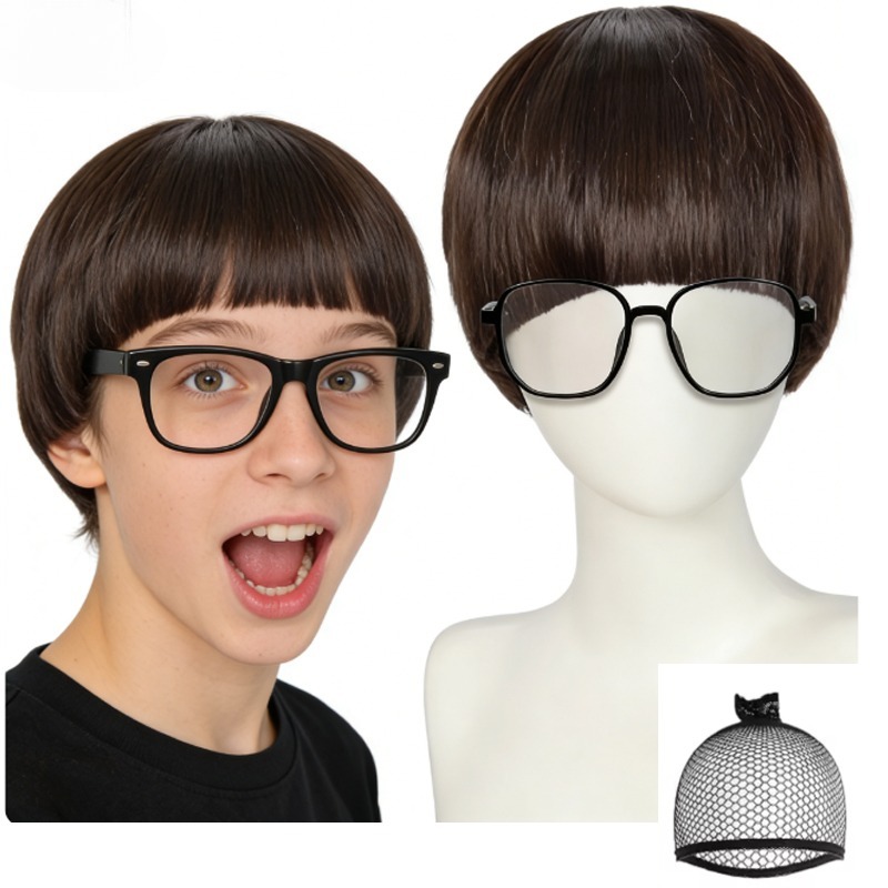 Women'S Accessories In The 60S - Perruques champignon avec frange et lunettes,