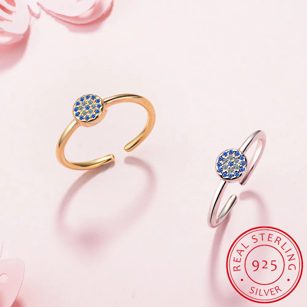 Evil Eye Bracelet - Bague Mauvais Œil en Argent Sterling