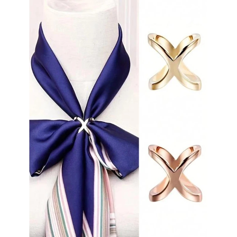 Women Accessories Holder - Nouvelle Pince à Foulard Croisée en