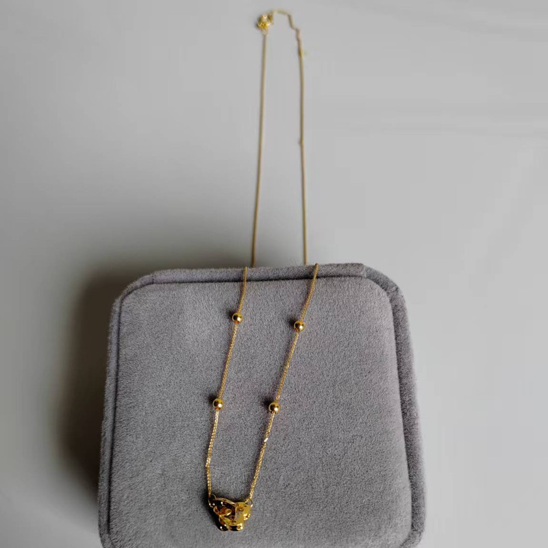 Charm Necklace Dainty - Collier double coeur en or véritable