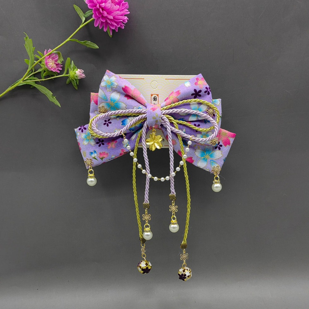 Women'S Kimono Accessories - Barrettes à cheveux style japonais Sakura,