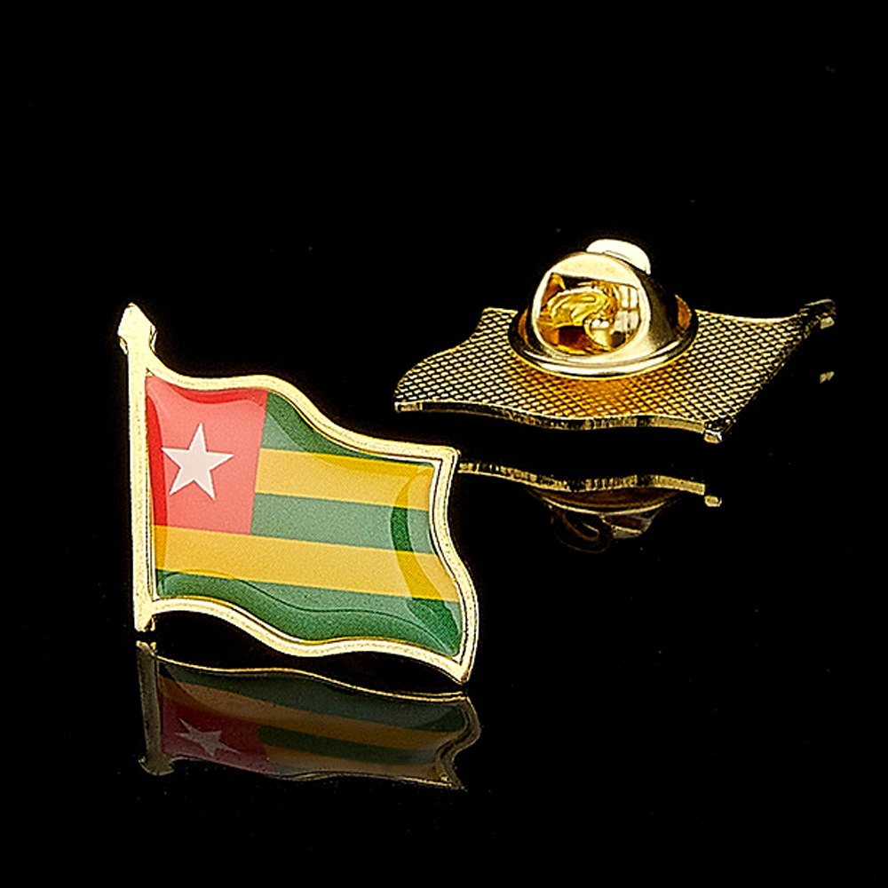 Brooch Pin Gold - La République du Togo Afrique Pays