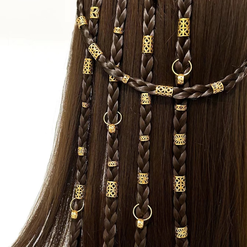 Women Accessories Combo Gift - 80 pièces alliage Dreadlock cheveux perles