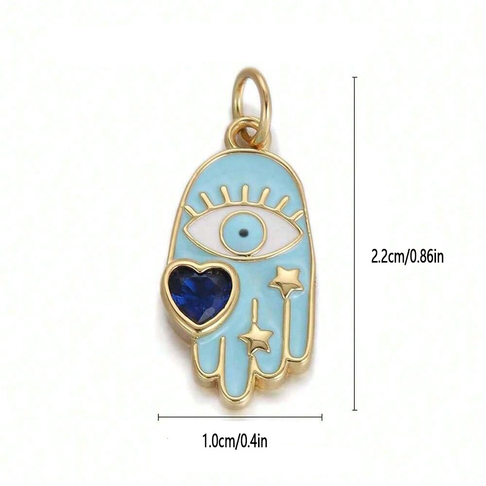1 pièce en cuivre plaqué zirco - Evil Eye Bracelet avis et prix