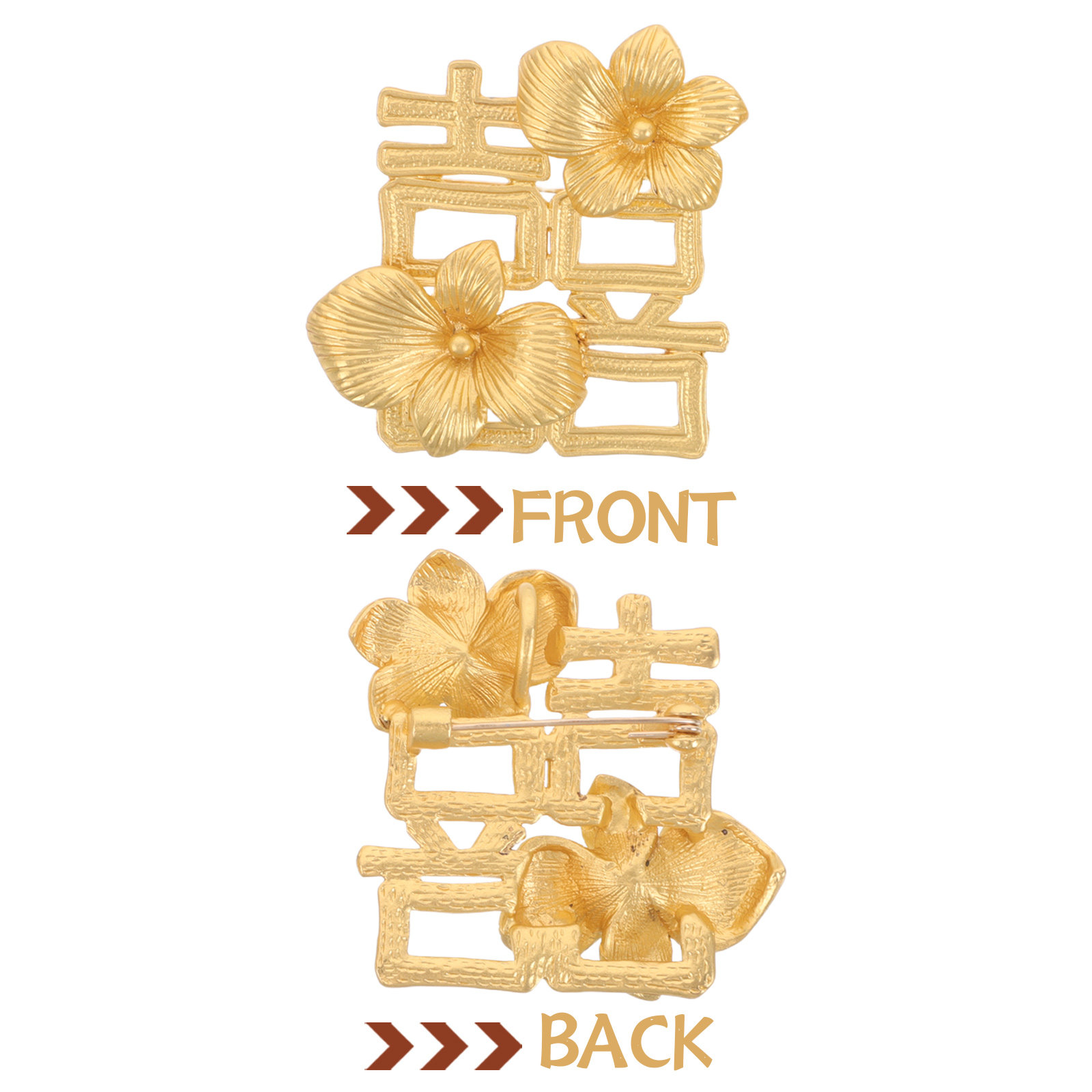 Lot de 2 broches de mariage, m - Brooch Pin Gold avis et prix