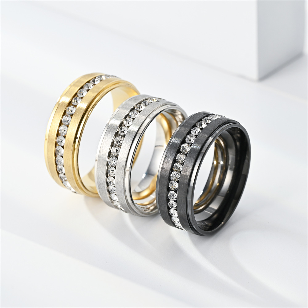 Bagues en diamant en acier ino - Women'S Accessories Gift Ideas avis et prix