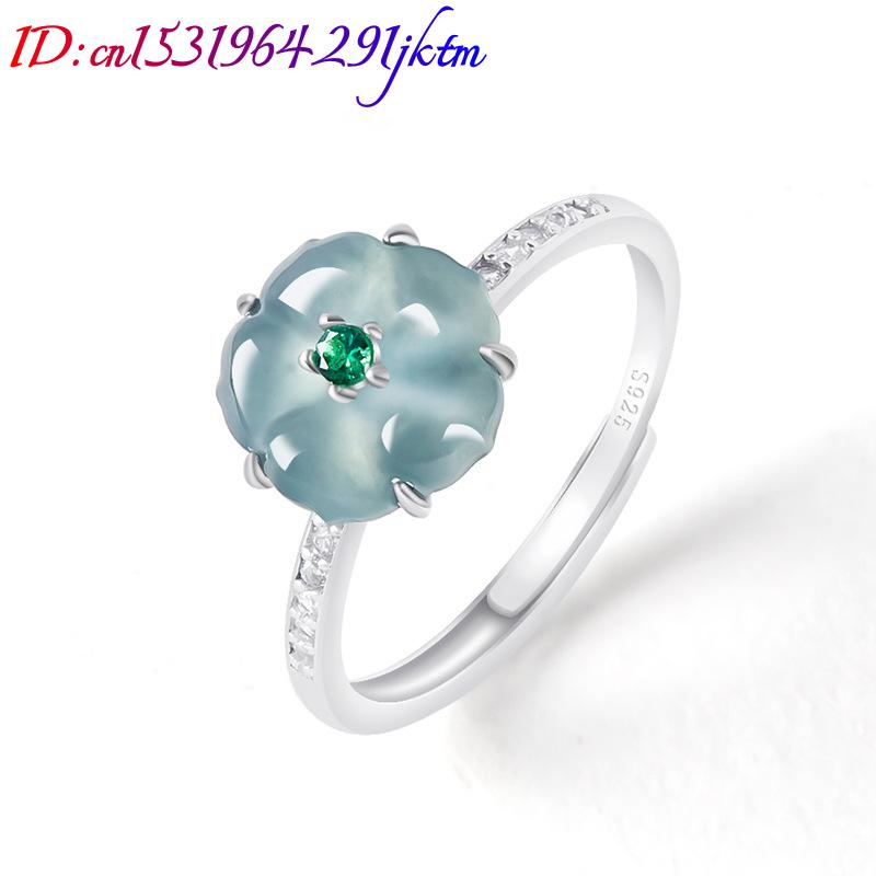 Bagues en jade birman bleu, ar - Woman Accessory avis et prix