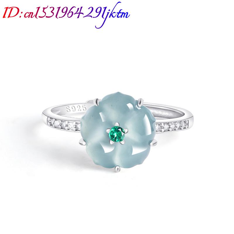 Bagues en jade birman bleu, ar - Woman Accessory avis et prix
