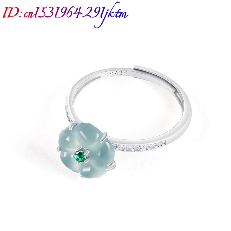 Bagues en jade birman bleu, ar - Woman Accessory avis et prix
