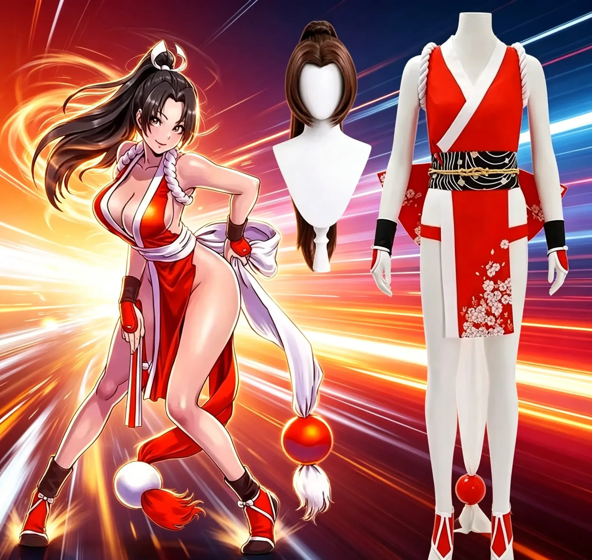 Nouveau Costume de Cosplay Thè - Women'S Kimono Accessories avis et prix