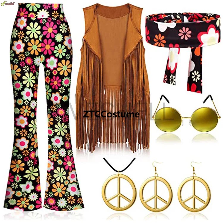 Costume Hippie Femme Années 60 - Women'S Accessories In The 60S avis et prix