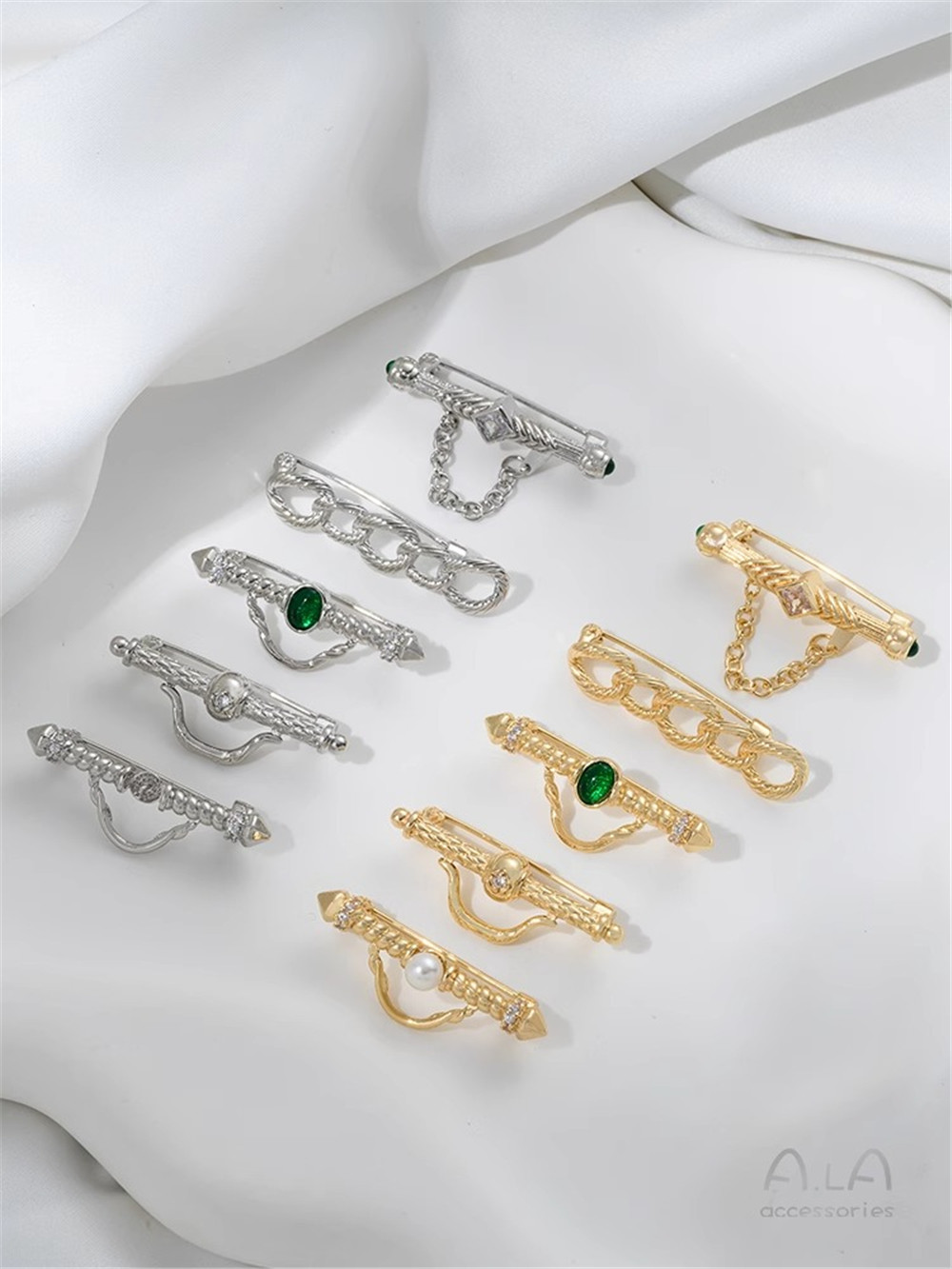 JOType-Broche fendue en or 14  - Brooch Pin Gold avis et prix