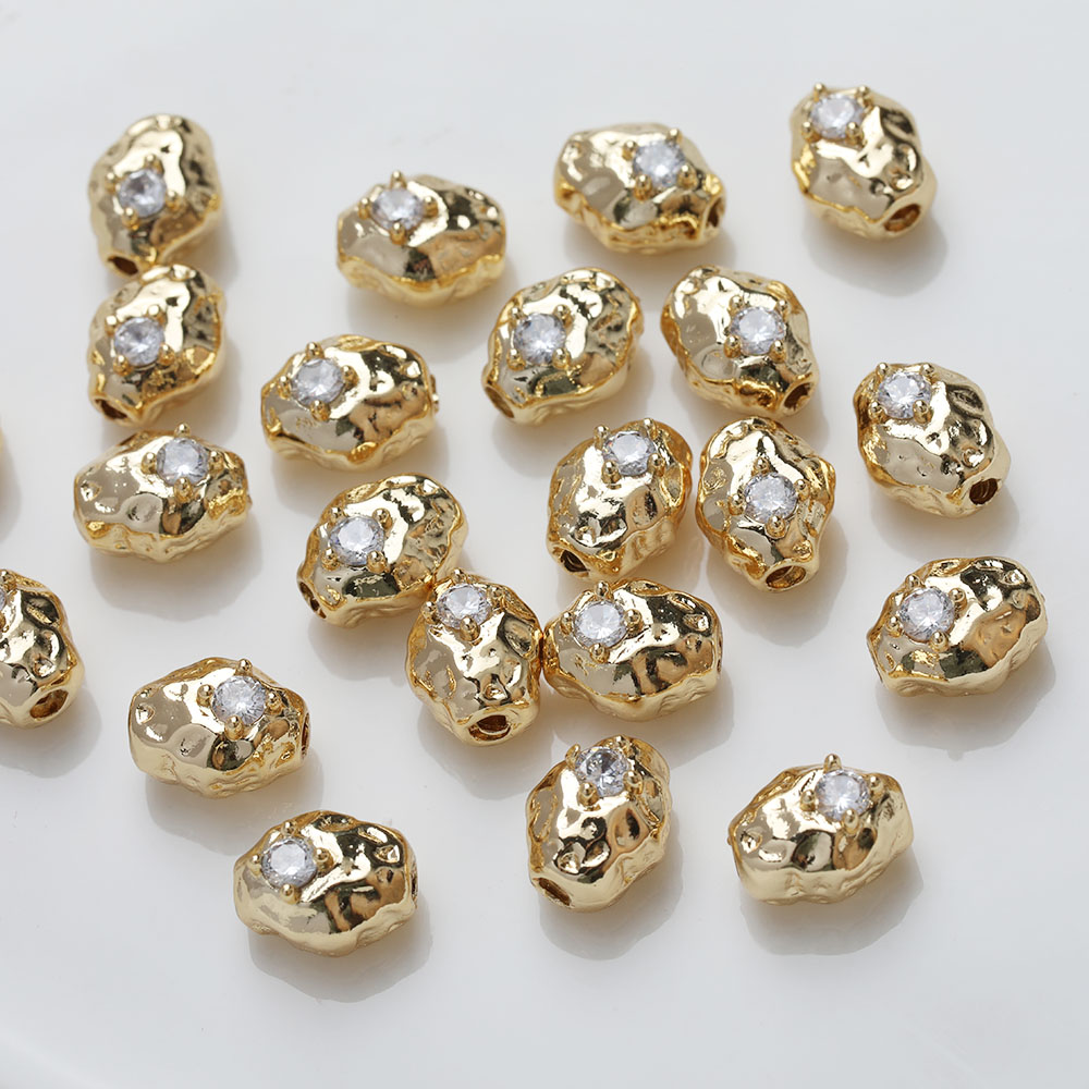 Perles ovales en laiton pour l - Charm Necklace Dainty avis et prix