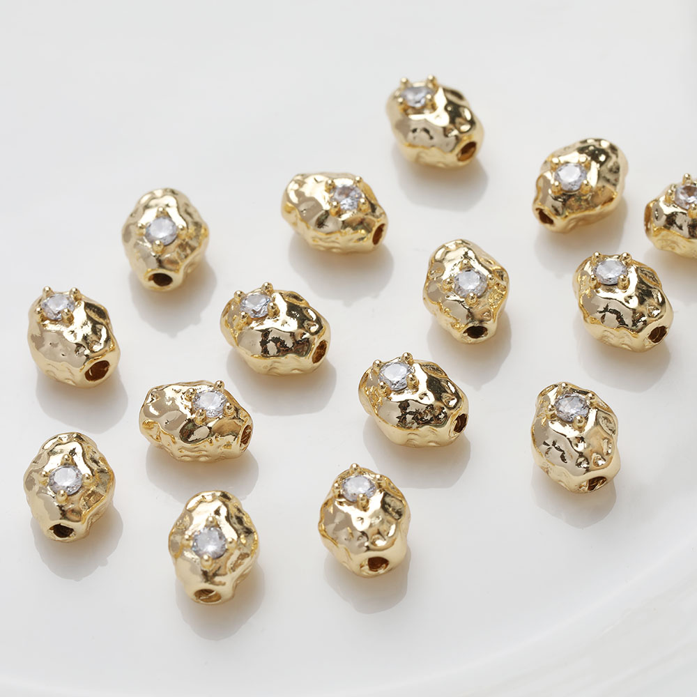 Perles ovales en laiton pour l - Charm Necklace Dainty avis et prix