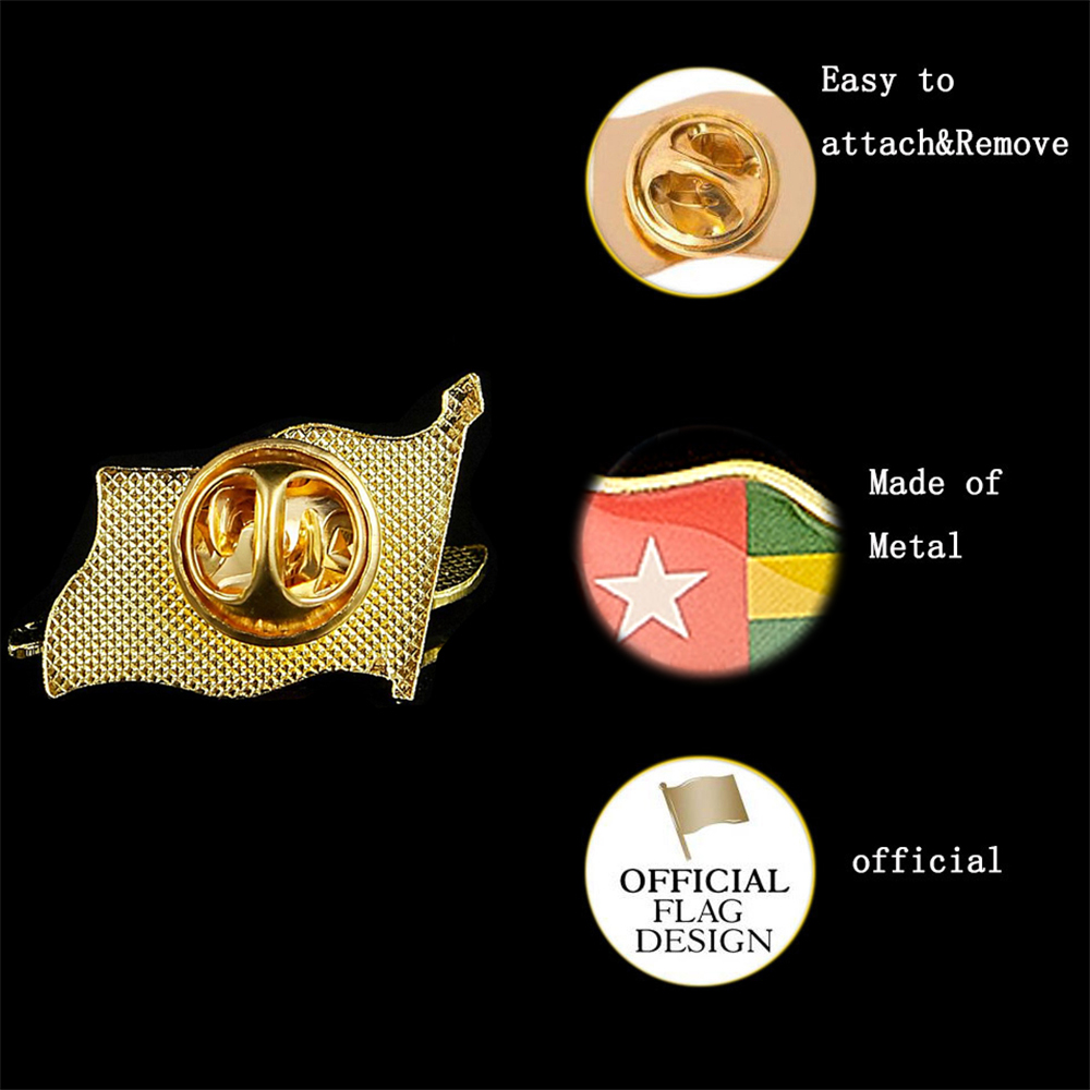 La République du Togo Afrique  - Brooch Pin Gold avis et prix